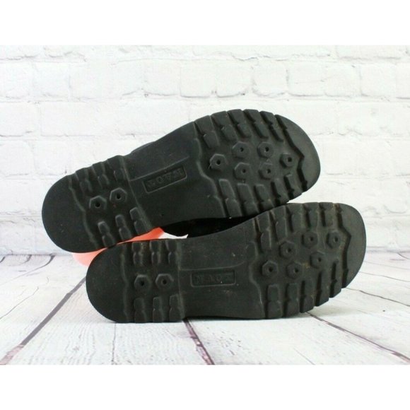 Naot Black Leather Stitched Slide Wedge Sandals Size 6 - Picture 9 of 9